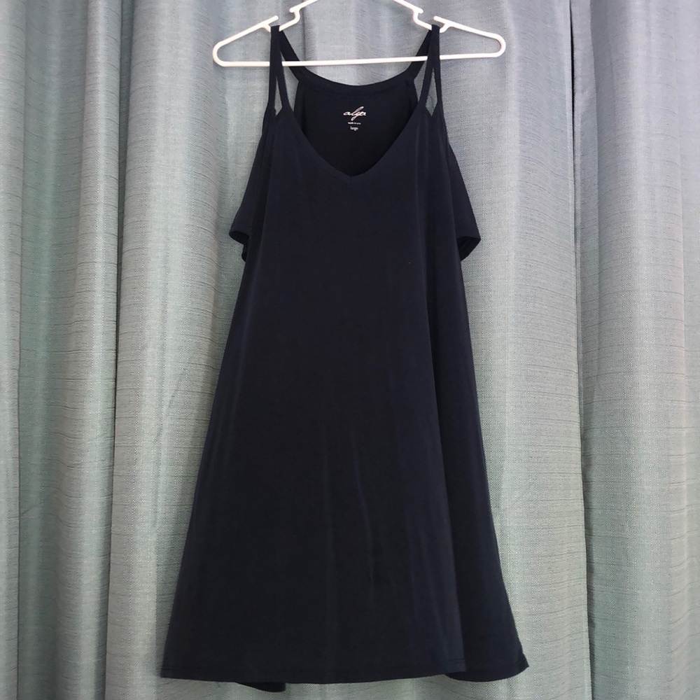 Navy blue mini dress